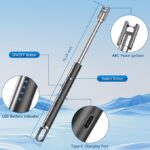 USB Rechargeable Flameless Arc Lighter Flexible and Windproof for Candles, Hiking, Camping, Kitchen, Fireplaces