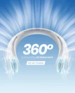 Portable Neck Fan -3 Speed Rechargeable Bladeless Neck Cooler - Image 4